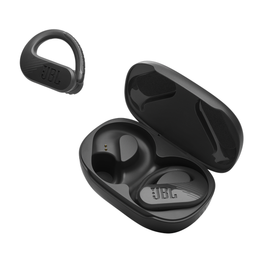 JBL Endurance Peak 3 - Black - Dust and water proof True Wireless active earbuds - Detailshot 8